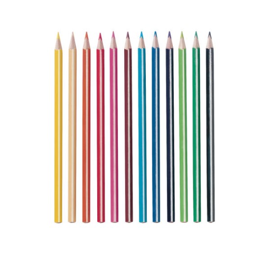 Моливи цветни, тристенни, FSC 100%, 12 цвята - herlitz