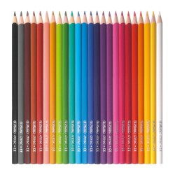 Моливи цветни, тристенни, FSC 100%, 24 цвята - herlitz