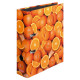 Класьор max.file,  лукс,  А4, 8 см. , целофаниран, World of fruit, мотив портокали - herlitz