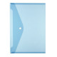 Папка РР, А4, с копче , прозрачна кристална - синя - herlitz