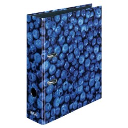 Класьор max.file,  лукс,  А4, 8 см. , целофаниран, World of fruit, мотив боровинка - herlitz