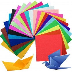 Хартия за оригами 20см  х 20см., 100  цветни листа  - herlitz