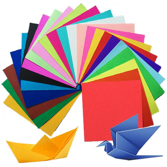 Хартия за оригами 20см  х 20см., 100  цветни листа  - herlitz