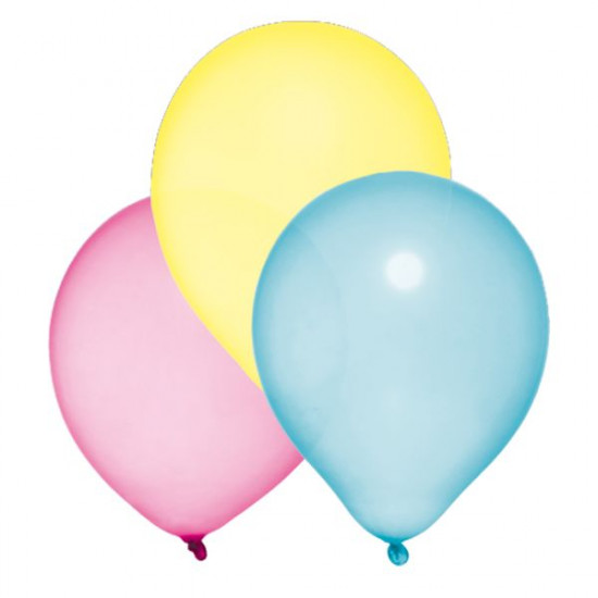 Балони, въздушни, латексови, перлени, "Pearl",  асорти, 10 броя - Susy Card