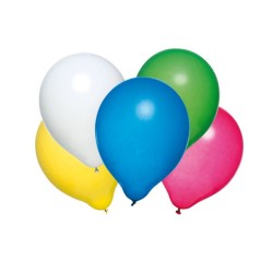 Балони, въздушни, латексови, асорти 7 цвята, 50броя - Susy Card