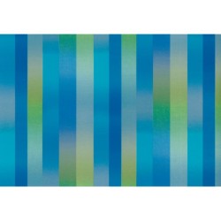 ХАРТИЯ подаръчна , на ролка 2х0.70 м, дизайн Contrast stripes blue, PEFC 