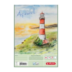 Блок за акварел А4, 20 листа, Aquarell- herlitz