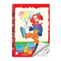 Книжка за оцветяване А4, 128 стр, Super coloring book - herlitz