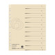 Разделител-регистър картон А4. Manila-Recycling картон, 10 броя - herlitz