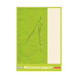 Хартия милиметрова А4, блок 25 листа  - herlitz