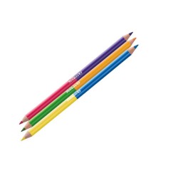 Моливи цветни, кръгли, двуцветни (biclor), FSC 100%, 12 броя = 24 цвята - Pelikan