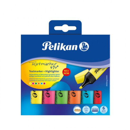 Текст маркери NEON 6 цвята - Pelikan