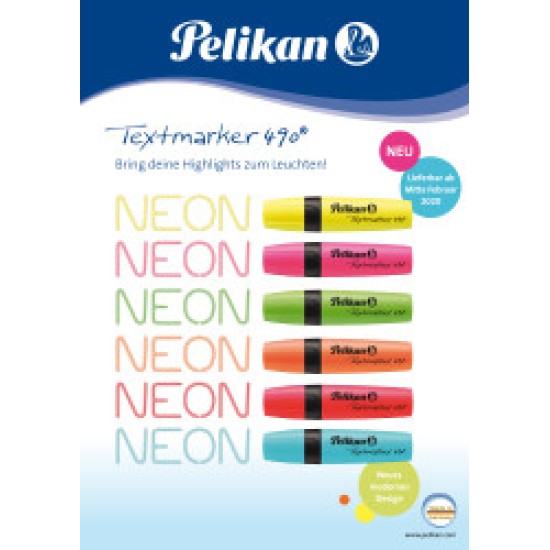 Текст маркер NEON жълт - Pelikan