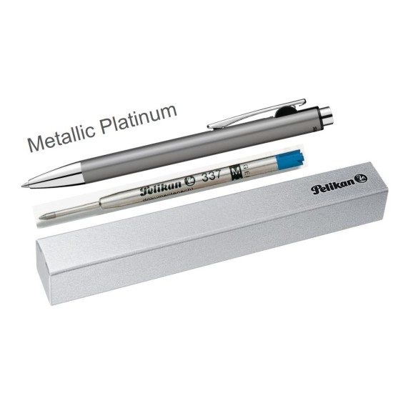 Химикал метален SNAP, алуминиево тяло, metallic Platinum - Pelikan