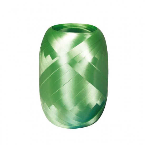 Декоративна лента, гладка, polyband, 20 м х 5 мм, за украса/опаковане, зелена ябълка - Susy Card