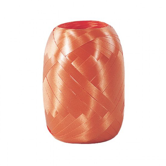 Декоративна лента, гладка, polyband, 20 м х 5 мм, за украса/опаковане, оранж - Susy Card