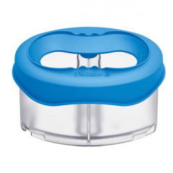 Чаша (контейнер) за вода за рисуване, с две отделения синя, - Pelikan